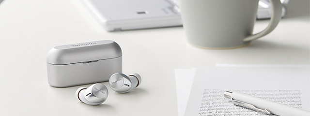 Earbuds on the table