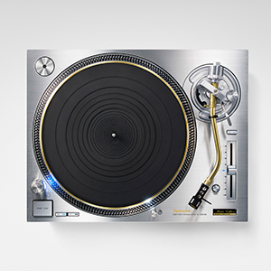 Vue supérieure de la platine Technics SL-1200GME, mettant en évidence