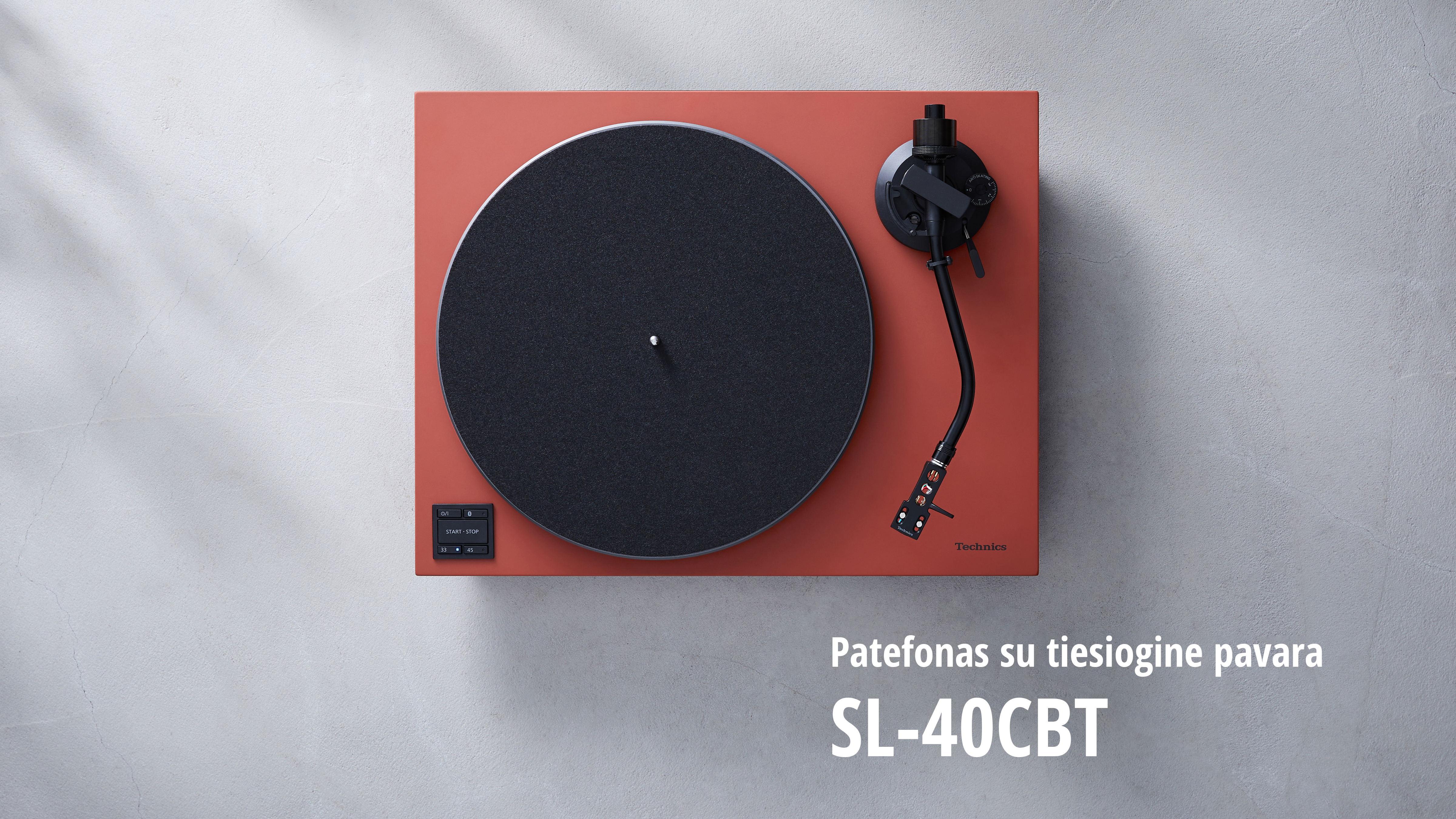 „Technics“ patefono su tiesiogine pavara sistema SL-40CBT