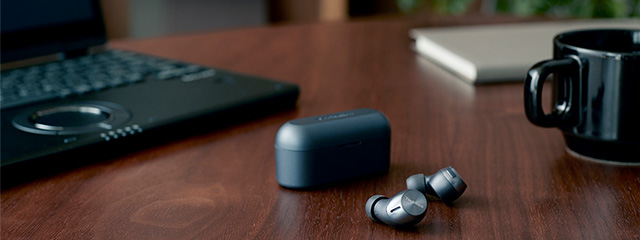 Earbuds on the table