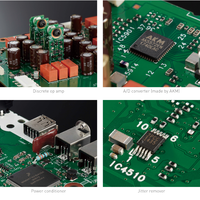 Pictures of component parts for High-grade Digital/Analog I/O Circuit