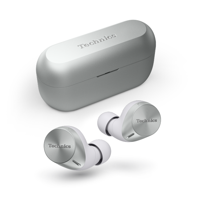 Photo de Écouteurs True Wireless avec réduction de bruit et Bluetooth® multi-points, AZ60M2 : Argenté