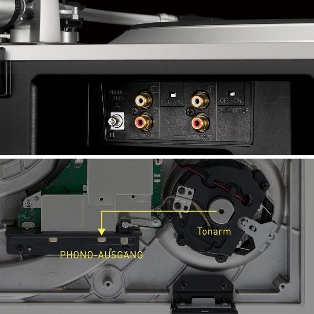 SL-1500CS Plattenspieler, Nahaufnahme des Phono-Equalizers