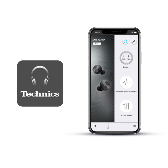 Graphics of Technics Audio connect App