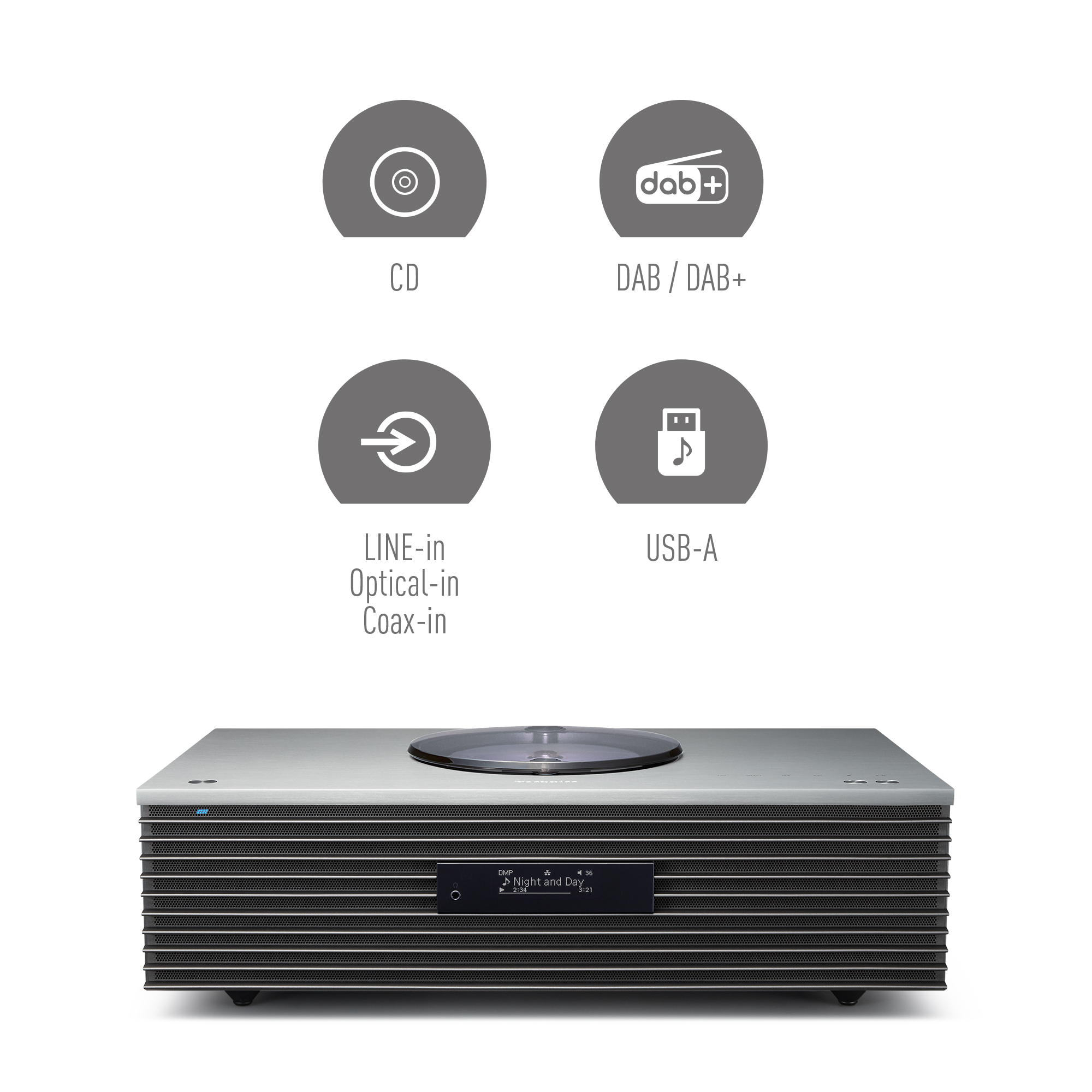 Compatible con una gran variedad de fuentes de música