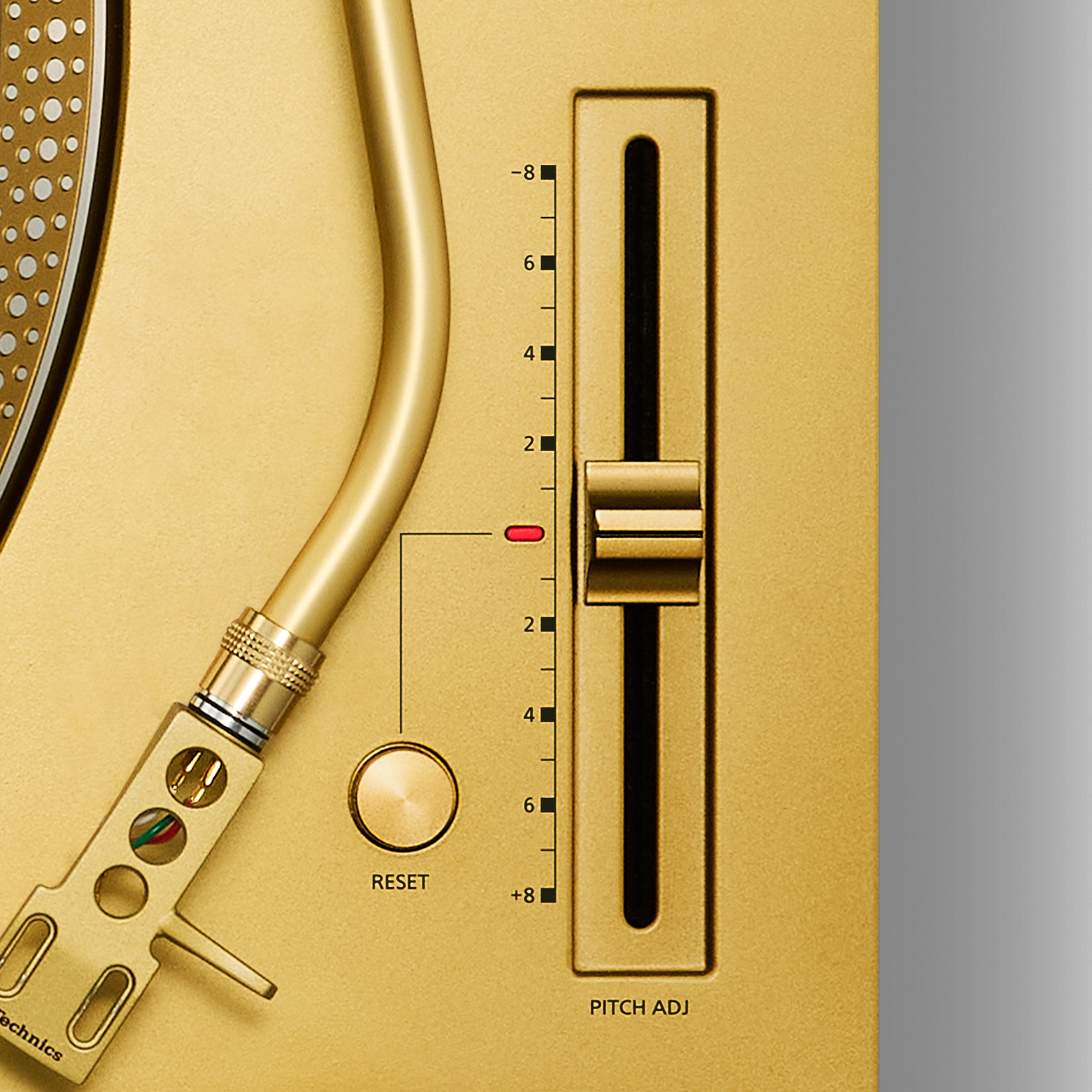 Digital pitch control fader on the Technics SL-1200M7GL