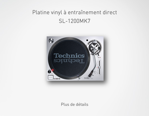 Système de platine vinyle à entraînement direct SL-1200MK7