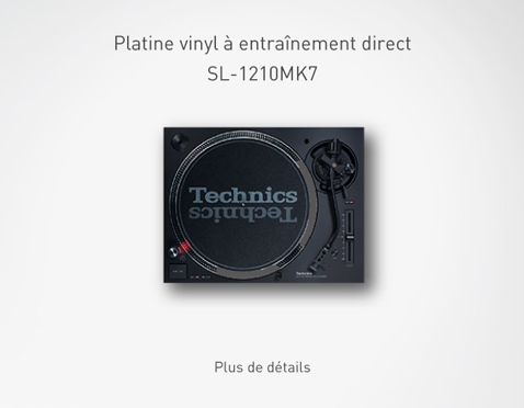 Système de platine vinyle à entraînement direct SL-1210MK7