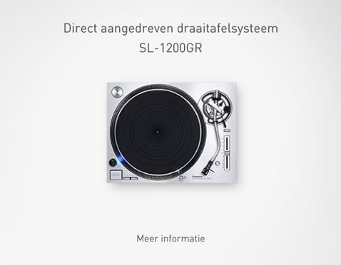 Direct aangedreven draaitafelsysteem SL-1200GR