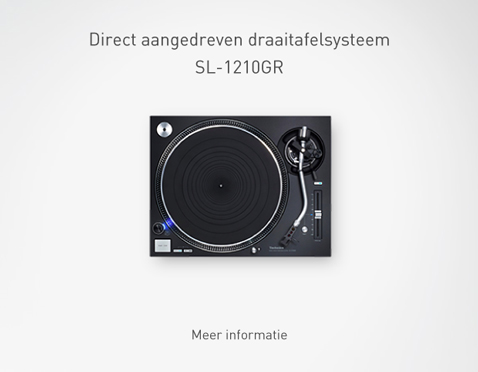 Direct aangedreven draaitafelsysteem SL-1210GR