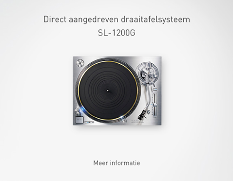 Direct-drive draaitafel SL-1200G
