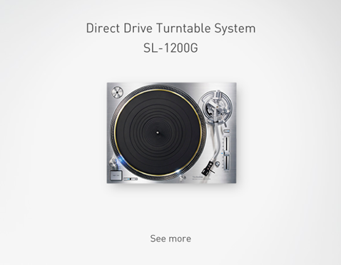Direct Drive Turntable System SL-1200G
