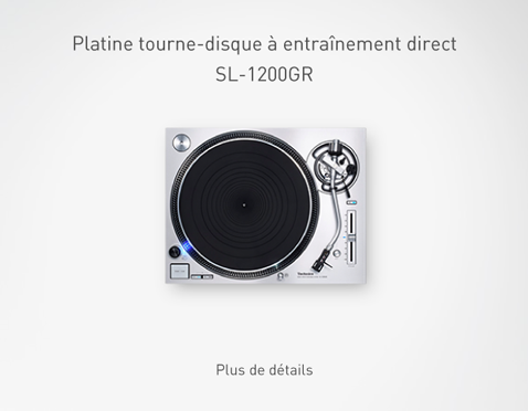 Platine tourne-disque à entraînement direct SL-1200GR