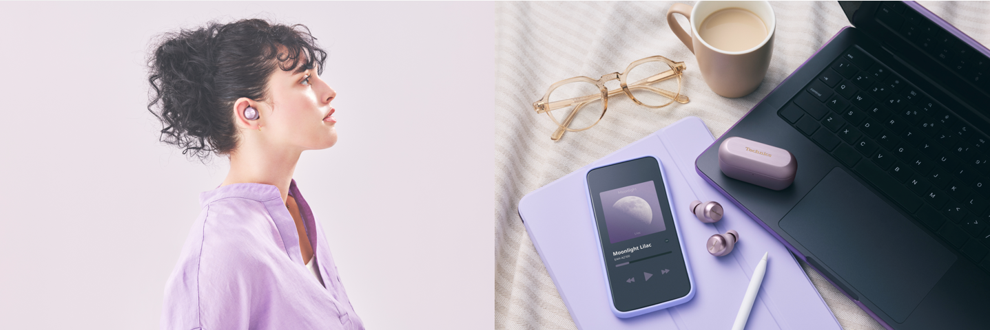 Technics presenta los auriculares EAH-AZ100 en un nuevo color ‘Lila Perlado”