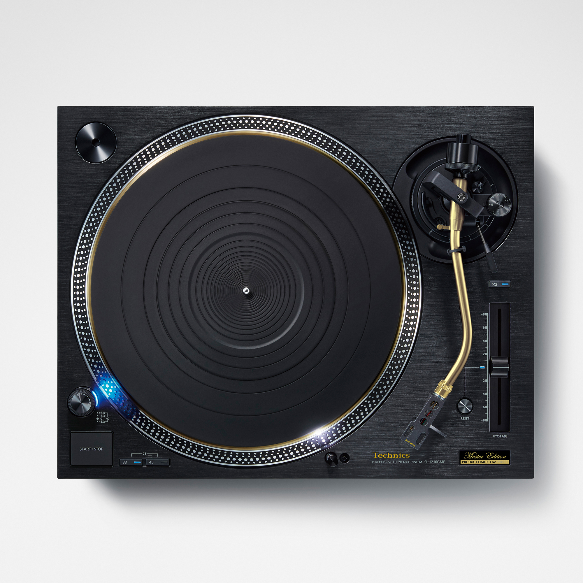 Technics SL-1210GME ylhäältä päin kuvattuna