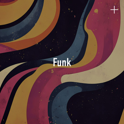 The word ‘Funk’ is in the centre, flanked by a flowing illustration