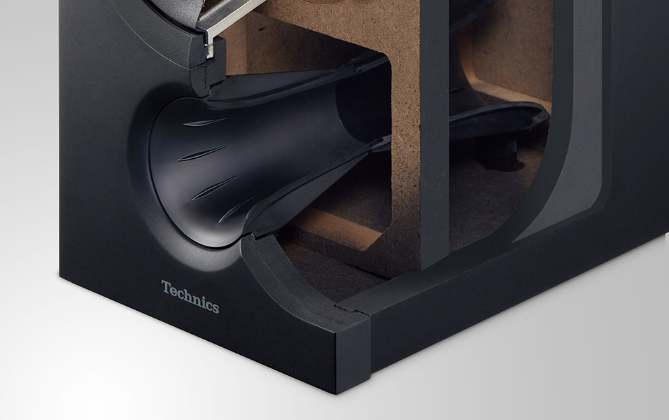 SB-C600’s bass reflex port (Smooth Flow Port)