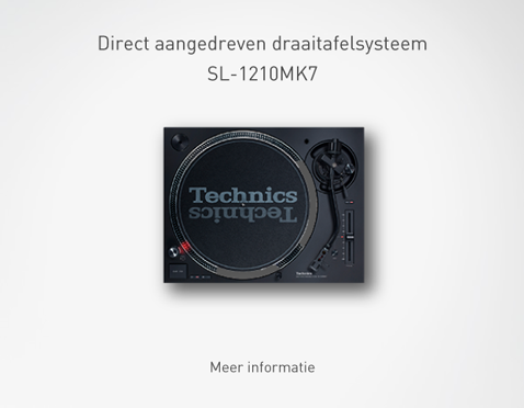 Direct aangedreven draaitafelsysteem SL-1210MK7
